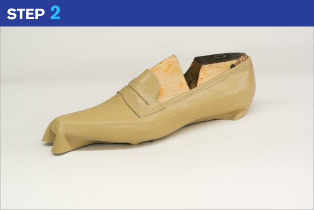 Step 2 - custom made shoes